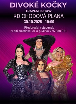 Travesti show Divoké kočky v Chodové Plané - ventip.cz