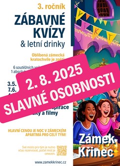 Zábavný kvíz na zámku Křinec | Slavné osobnosti - ventip.cz