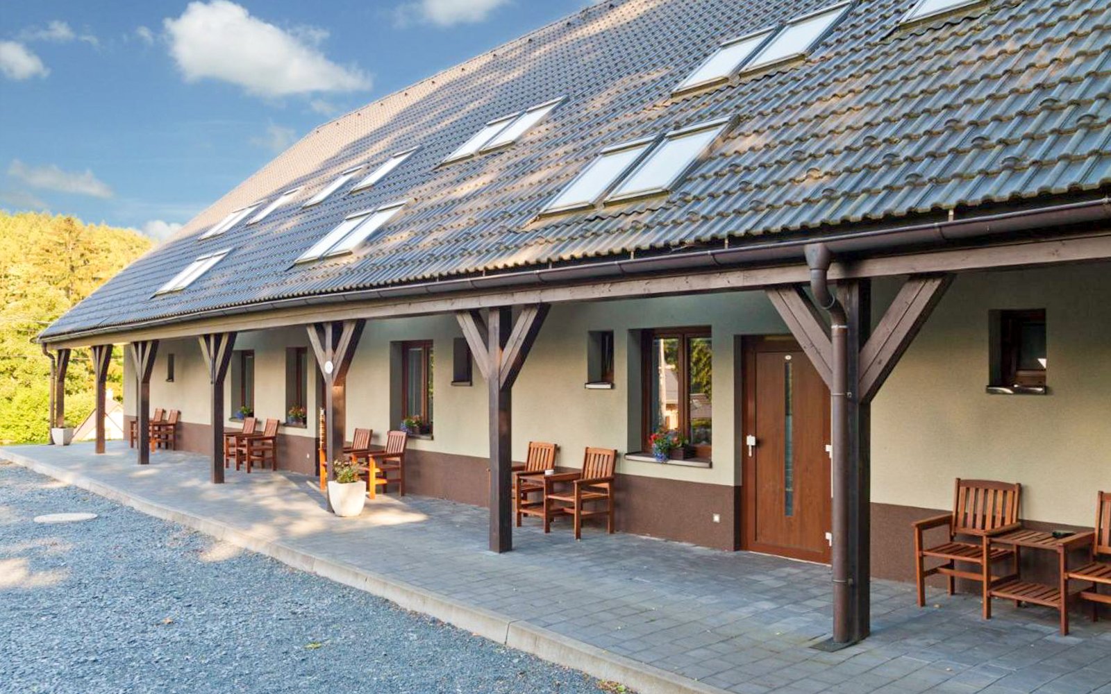 Příroda Jeseníků v Penzionu Vincent & Mia v apartmánu s kuchyňkou + poukaz do wellness