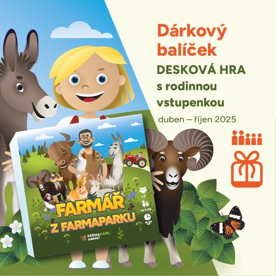 Dárkový balíček Farmapark Rodinná jednodenní vstupenka s deskovou hrou - ventip.cz