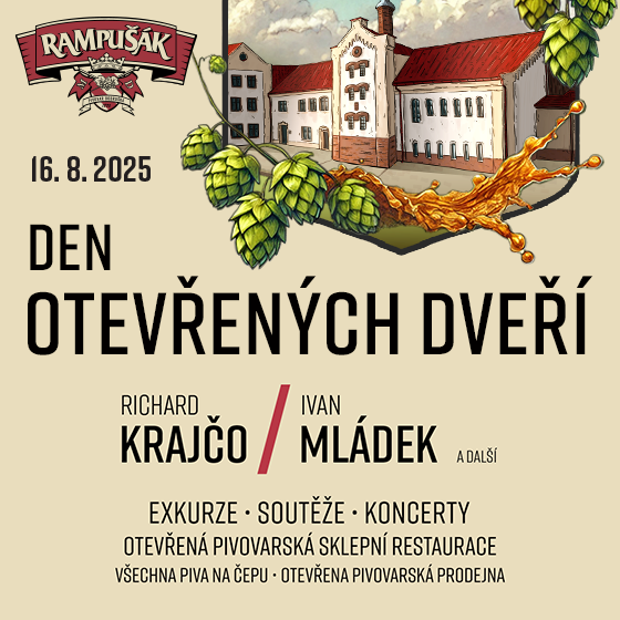 Den otevřených dveří Rodinný pivovar Rampušák - ventip.cz