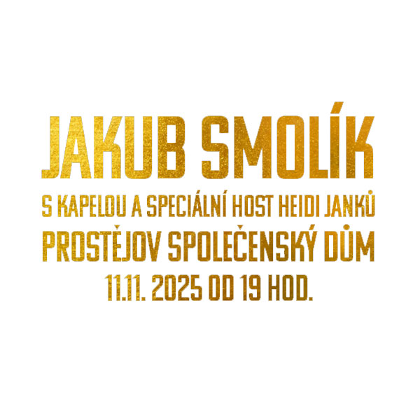Jakub Smolík s kapelou – Vánoční koncert speciální host Heidy Janků - ventip.cz