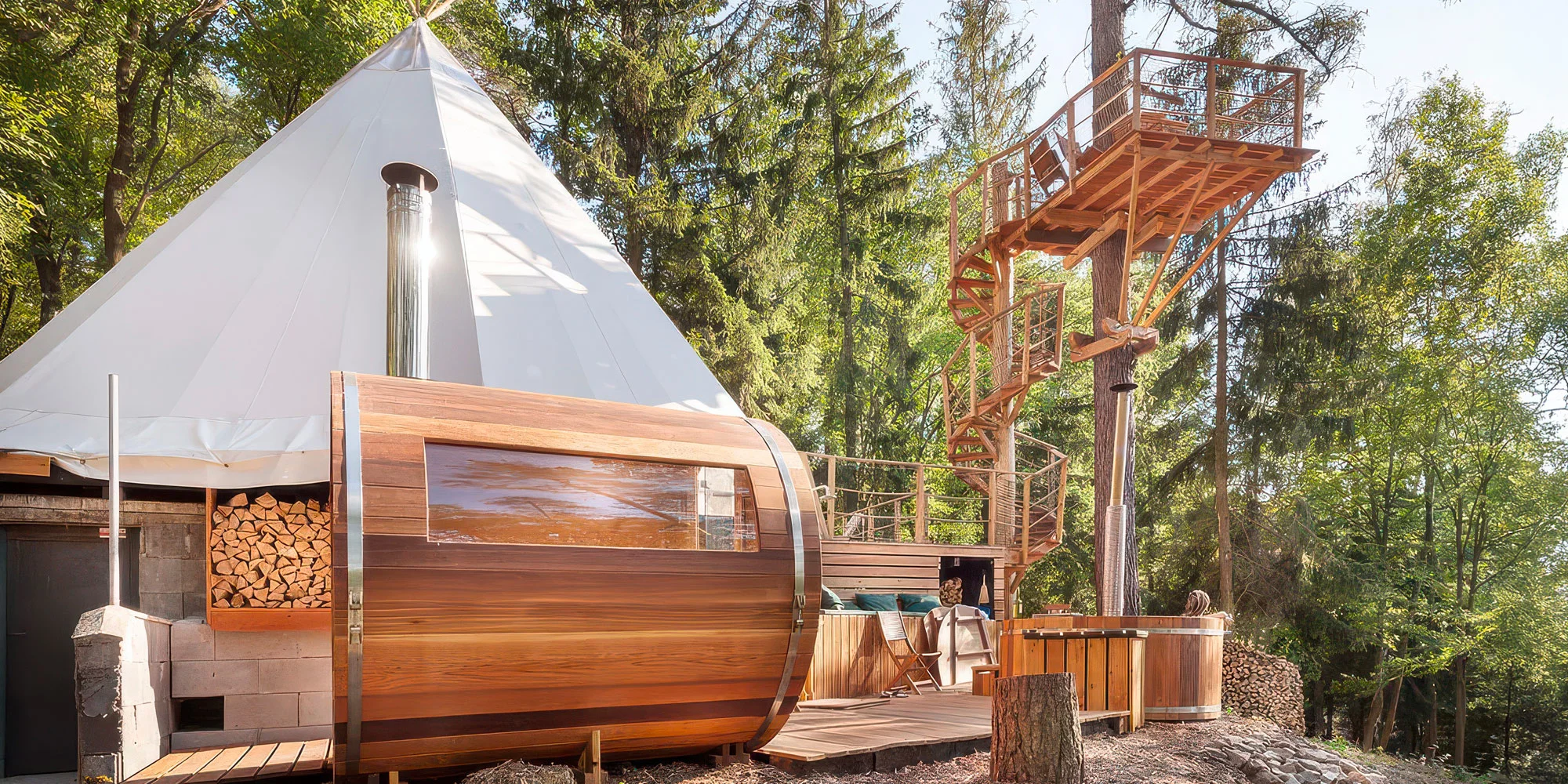 Teepee & Spa – luxusní relax v přírodě - ventip.cz